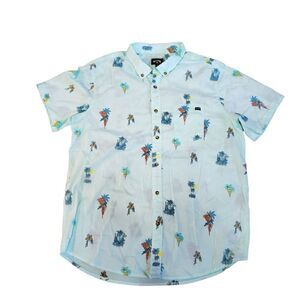 Billabong Tropical Print Collared Shirt XLARGE